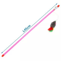 Patyk do zabawy z kotem wykonany z futra - 8719138049318