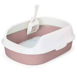 Otwarta kuweta dla kota z szufelką brązowa rozmiar M 48*35*18cm - 8719138049769