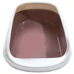 Otwarta kuweta dla kota z szufelką brązowa rozmiar M 48*35*18cm - 8719138049769