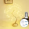 Lampka drzewko bonsai na baterie usb 45 cm ciepła biel 8 trybów pilot - 8433325367886