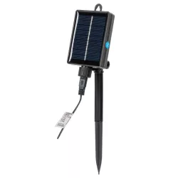 Kolorowa girlanda solarna 10 kul G50 podświetlane 5m drucikiem RGBY - 8433325329129