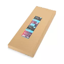 Choinka 60cm stożkowa z gwiazdą 3d biała zimna niskonapięciowa - 8433325341107