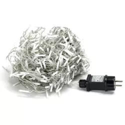 Niskonapięciowa płaska taśma świetlna sople fala, Zimna biel, 5m - 8433325380809