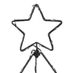 Choinka 40cm stożkowa z gwiazdą 3d biała zimna niskonapięciowa - 8433325341084