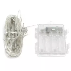 Sznurek świetlny 10m multikolor 100led RGB na baterie z pilotem 32 key - 8433325340155