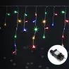 Sople led 200 led kolorowa fala 50 zwisów do 0.6m na 10m z zasilaczem - 8433325380854