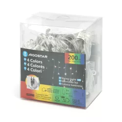 Sople led 200 led kolorowa fala 50 zwisów do 0.6m na 10m z zasilaczem - 8433325380854