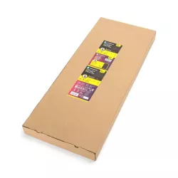 Choinka 60cm stożkowa z gwiazdą 3d biała ciepła niskonapięciowa - 8433325341091