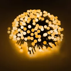 Taśma świetlna fajerwerkowa na 3 baterie AA, Ciepła biel, 10m - 8433325298708