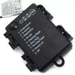 Taśma świetlna fajerwerkowa na 3 baterie AA, Ciepła biel, 10m - 8433325298708