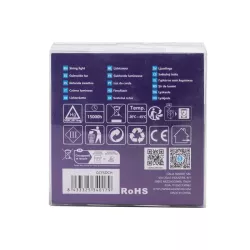 Wężyk świetlny 10m multikolor 100led Φ5 RGB na baterie z pilotem 32key - 8433325340179