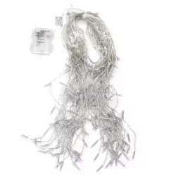 Płaska taśma świetlna sople przepływ na 3 baterie AA, Ciepła - 8433325298067