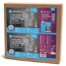 Lampka ścienna USB w formie pnącza, 3m+2,3m, chłodna biel - 8433325367916