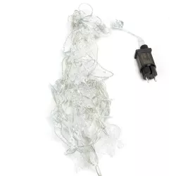 Niskonapięciowe podłączane lampki sznurkowe, płatki śniegu fala, - 8433325366148