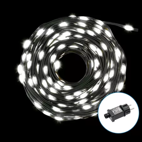 Niskonapięciowa taśma świetlna PVC i miedź, Zimna biel, 10 m - 8433325381370