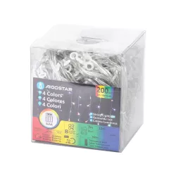 Płaska taśma świetlna sople przepływ na 3 baterie AA, RGBY, - 8433325298128