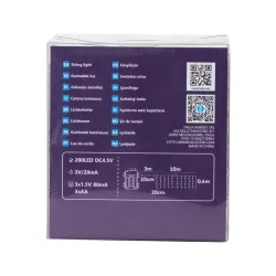 Płaska taśma świetlna sople przepływ na 3 baterie AA, RGBY, - 8433325298128