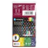 Siatka 100 led 1.5x1.5m kolorowa kurtyna zewnętrzna niskonapięciowa - 8433325381400