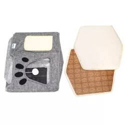 Składany drapak z deską dla kota - 8719138205158