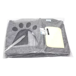 Drapak dla kota z deską na dachu składany domek z legowiskiem zabawką - 8719138205158