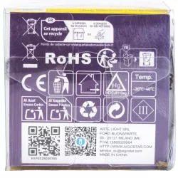 Taśma świetlna krople deszczu na 3 baterie AA, Ciepła biel, 2,5m - 8433325298593