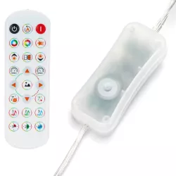 Inteligentne kurtyny świetlne, 5+1x1 m, RGBIC - 8433325365837