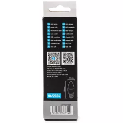 Żarówka LED 12W/230V 6500K 1170lm biała zimna świecowa C37 E27 - 8433325387549