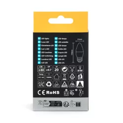 Żarówka LED 12W 3000K 1170lm biała ciepła świecowa C37 E27 opak. 2szt - 8433325387624