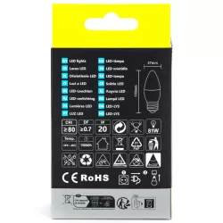 Żarówka LED 12W 4000K 1170lm świecowa C37 E27 2szt białe neutralne - 8433325387648