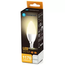 Żarówka LED 12W/230V 3000K 1170lm świecowa C37 E14 barwa biała ciepła - 8433325387440