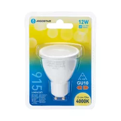 Żarówka 12W GU-10 915lm neutralna fi50x80mm kąt rozproszenia 100° - 8433325388294