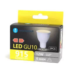 Żarówka 12W GU-10 915lm biała neutralna fi50x80mm kąt 100° opak. 2szt. - 8433325388362