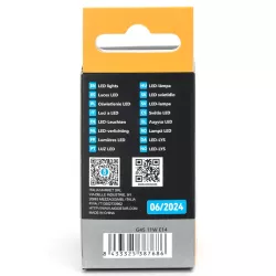 Żarówka LED 11W 3000K 1060lm biała mała ciepła kulka G45 gwint E14 - 8433325387686