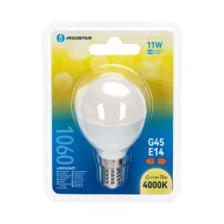 Żarówka LED 11W 4000K 1060lm biała mała neutralna kulka G45 gwint E14 - 8433325387693