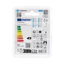 Żarówka LED 11W/230V 6500K 1060lm mała biała zimna kulka G45 gwint E14 - 8433325387716