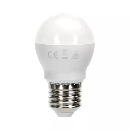 Żarówka LED 11W/230V 6500K 1060lm mała biała zimna kulka G45 gwint E27 - 8433325387778