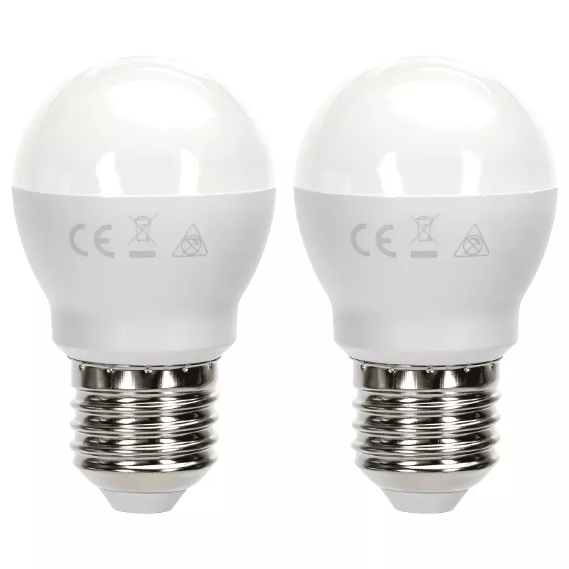 Żarówka LED 11W 4000K 1060lm biała kulka G45 E27 2szt białe neutralne - 8433325387884
