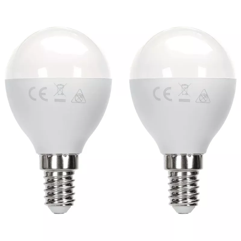 Żarówka LED 12W 4000K 1170lm biała kulka G45 E14 2szt białe neutralne - 8433325388065