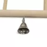 Drewniana huśtawka zabawka dla ptaków 12.5x1.5x10.5cm z dzwonkiem - 8719138224609