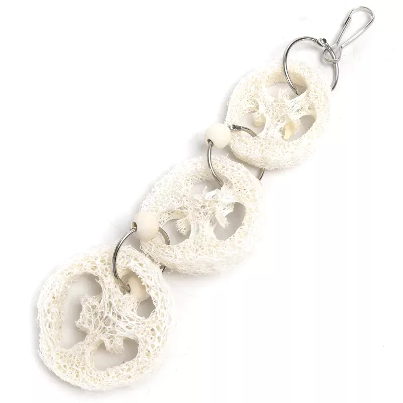 Jadalna huśtawka Luffa zabawka dla ptaków 6x3.2x24cm do powieszania - 8719138224593