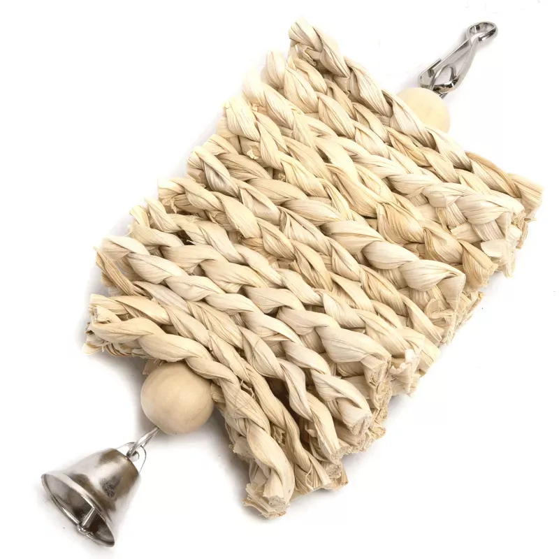 Huśtawka zabawka dla ptaków 8x3x20cm do powieszania z dzwonecznikiem - 8719138224579