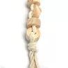 Gryzak dla papug 33x3cm drewniana zabawka dla ptaków ze sznurkiem - 8719138224555
