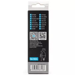 Żarówka LED 12W/230V 6500K 1170lm biała zimna świecowa C37 E14 - 8433325387488