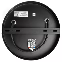 Potrójny czarny reflektor sufitowy z regulacją kąta GU-10 metalowy - 8433325343491