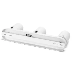 Potrójny biały reflektor sufitowy z regulacją kąta GU-10 metalowy - 8433325343460