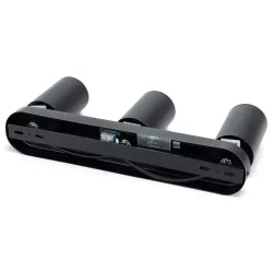 Potrójny czarny reflektor sufitowy z regulacją kąta GU-10 metalowy - 8433325343453