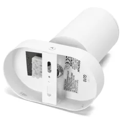 Reflektor sufitowy z regulacją kąta na jedną żarówkę GU-10 metalowy - 8433325343422