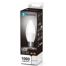 Żarówka LED 11W/230V 6500K 1060lm świecowa C37 E27 barwa biała zimna - 8433325387303