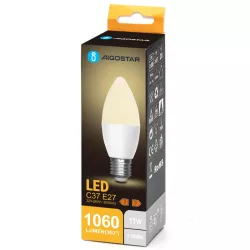 Żarówka LED 11W/230V 3000K 1060lm świecowa C37 E27 barwa biała ciepła - 8433325387266