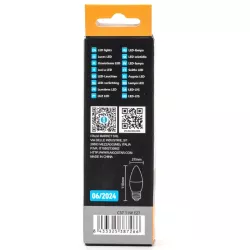 Żarówka LED 11W/230V 3000K 1060lm świecowa C37 E27 barwa biała ciepła - 8433325387266